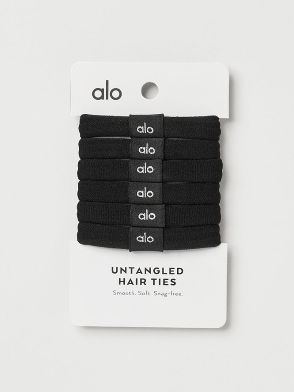 ALO Yoga Black Untangled Hair Ties - Pack of 6